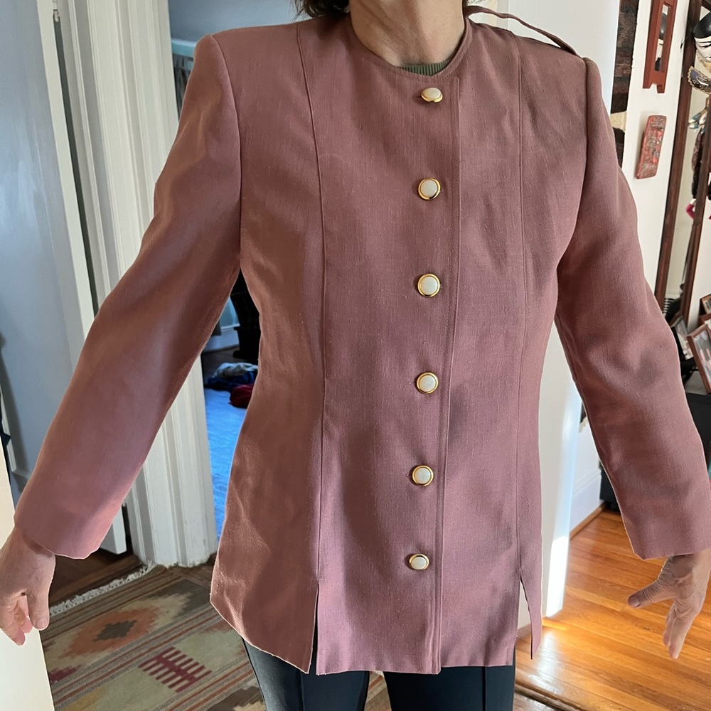 Pink suit jacket